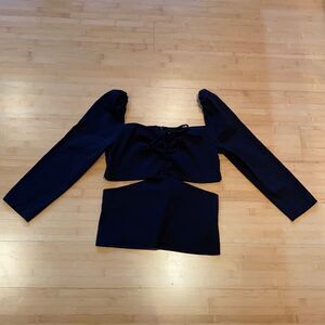 Zara cut out shirt
